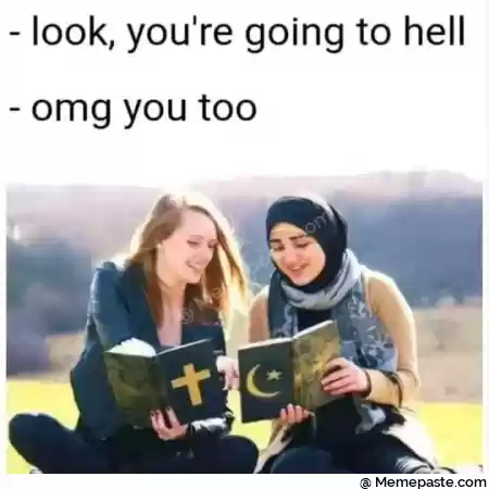 look you re going to hell r n you too r n v r n r n 