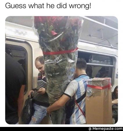 Guess what he did wrong