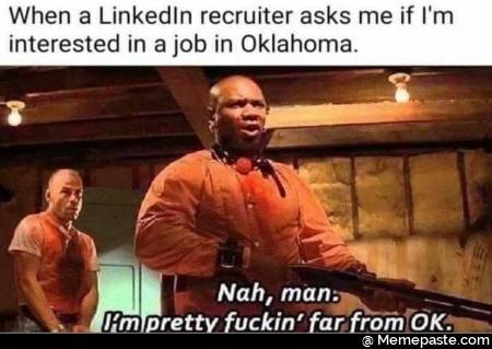 When recruiter asks me if in job in mama pretty far from 