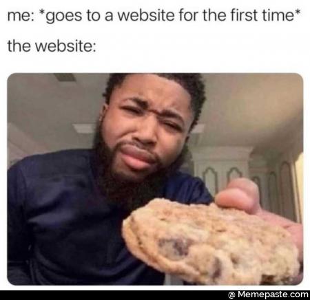 me goes to for the first time cookie 