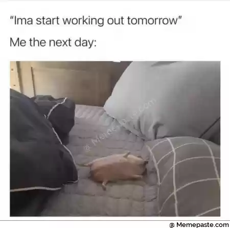 quot Ima start working out tomorrow r the next day r nI I I quot g M r n r n 