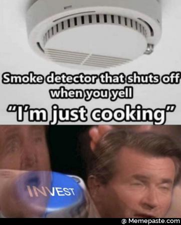 Smoke detector that shuts off when you yell I am just cooking