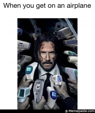 When you get on an airplane  