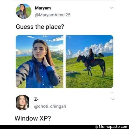 Guess the place window xp