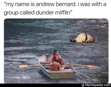 my name is was with called dunder 