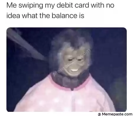 Me swiping my debit Card with no r what the balance is r n I r n r n r n 