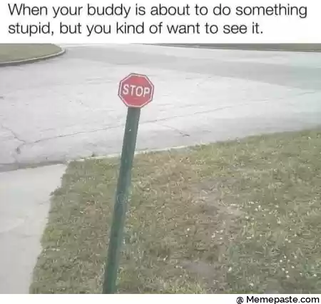 When your buddy is about to do something r but you kind of want to see it r r n r w gt i quot A r n i quot quot r n i quot i r n r n 